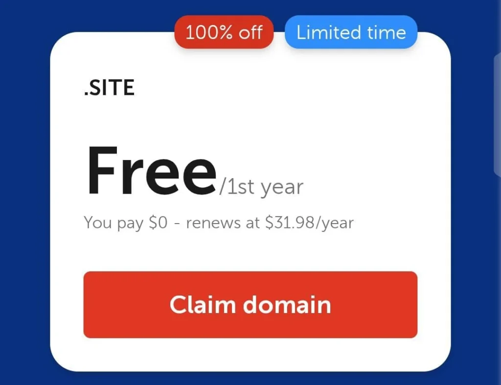 free domain giveaway